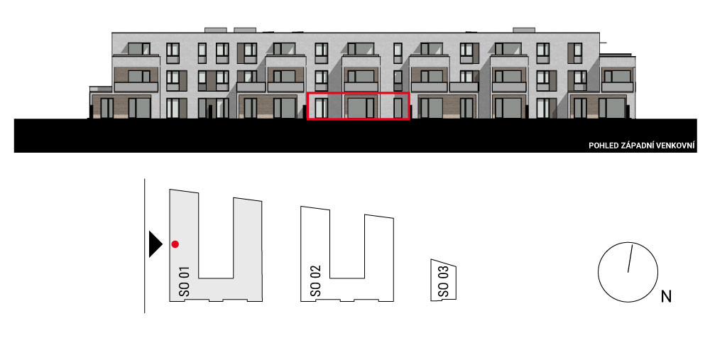 boční pohled na budovu