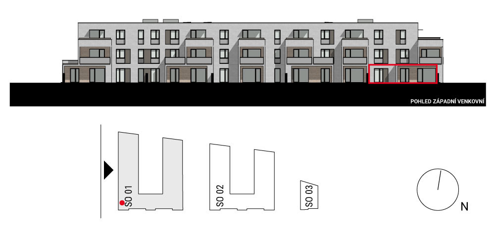 boční pohled na budovu