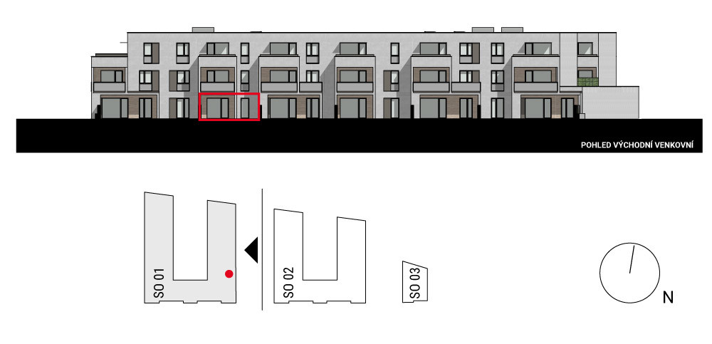 boční pohled na budovu