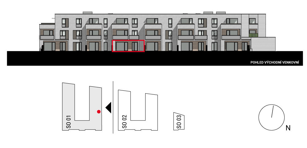 boční pohled na budovu