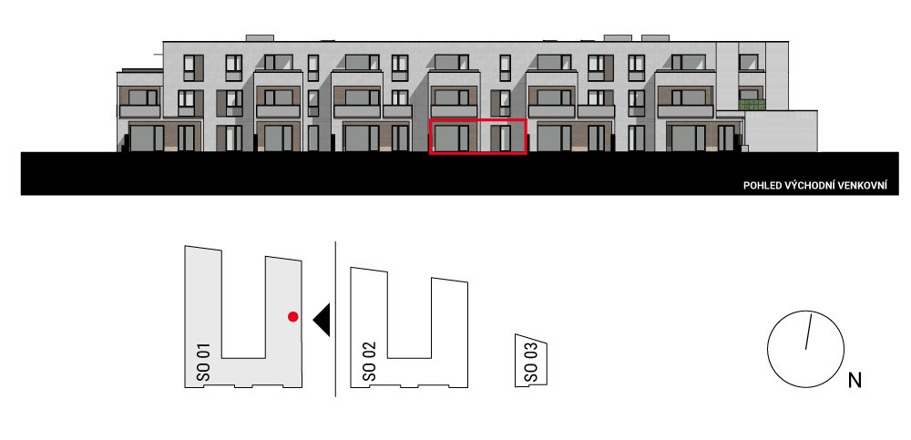 boční pohled na budovu