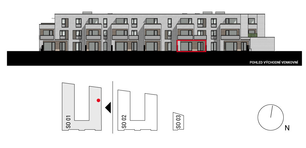 boční pohled na budovu