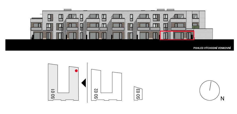 boční pohled na budovu