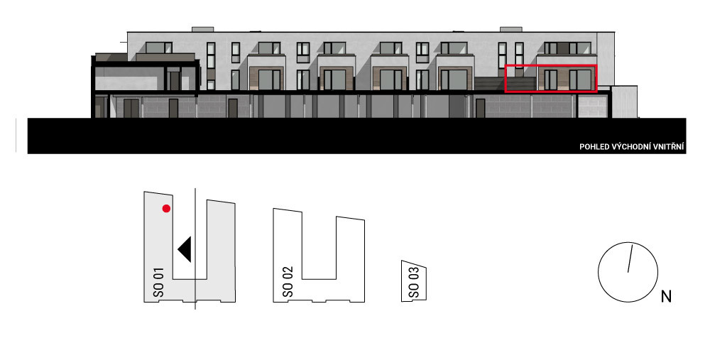 boční pohled na budovu