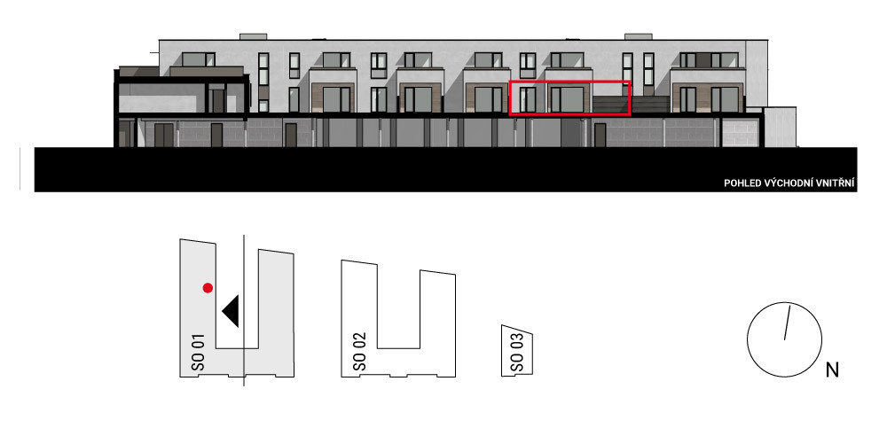 boční pohled na budovu