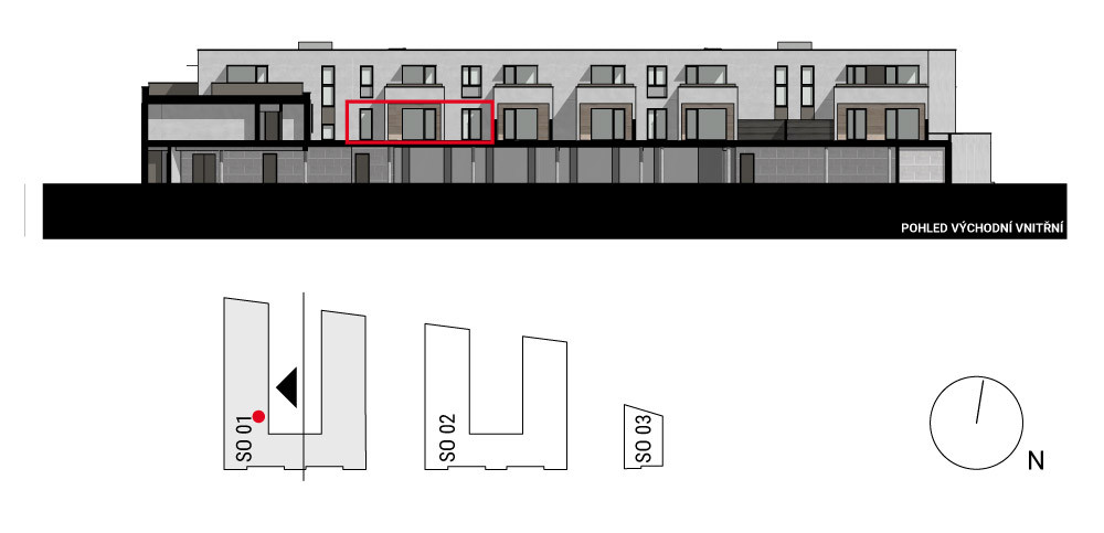 boční pohled na budovu