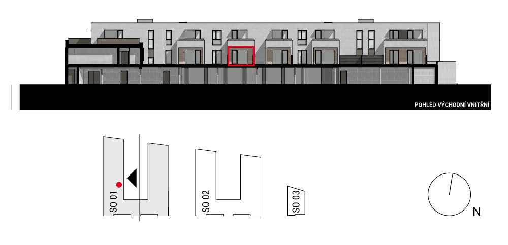 boční pohled na budovu