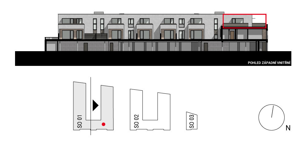 boční pohled na budovu