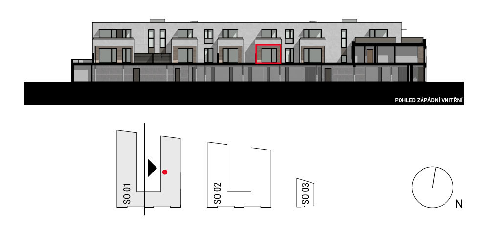 boční pohled na budovu