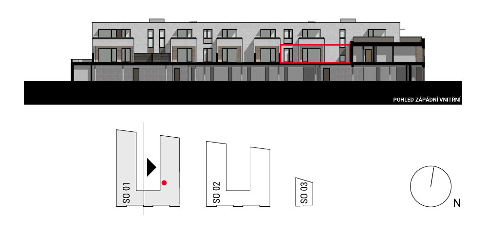 boční pohled na budovu