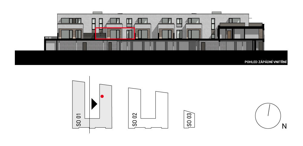 boční pohled na budovu