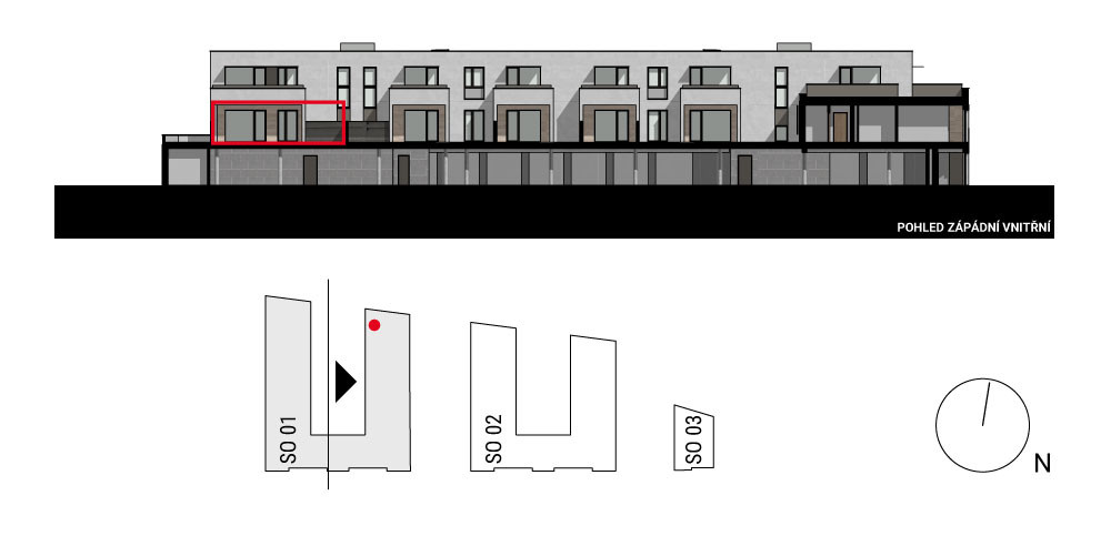 boční pohled na budovu