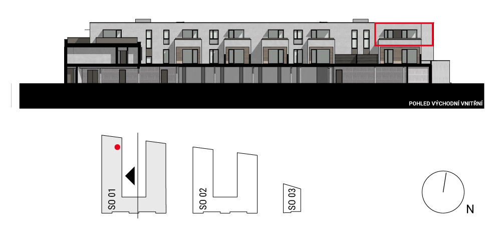 boční pohled na budovu