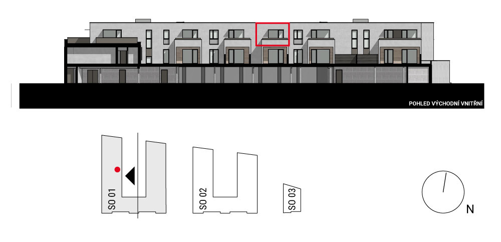 boční pohled na budovu