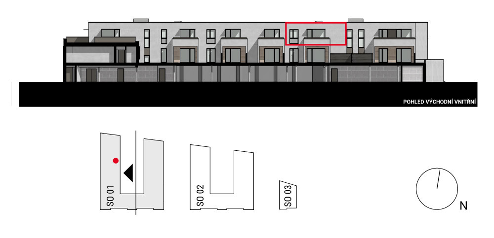 boční pohled na budovu