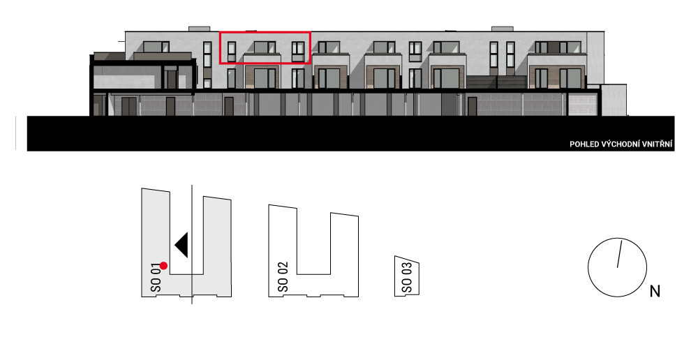 boční pohled na budovu