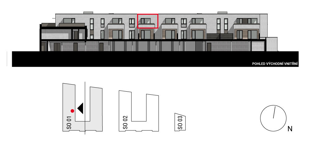 boční pohled na budovu