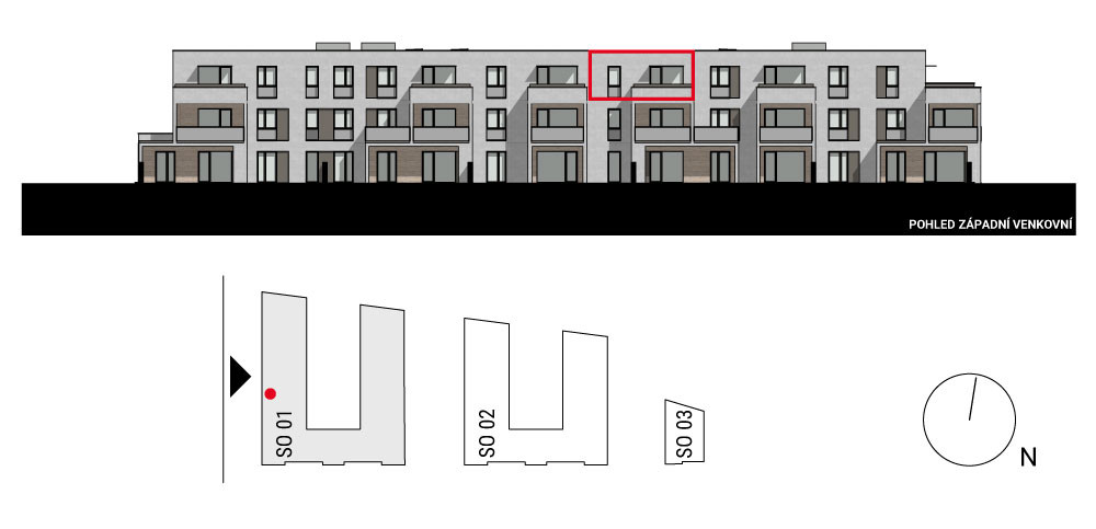 boční pohled na budovu