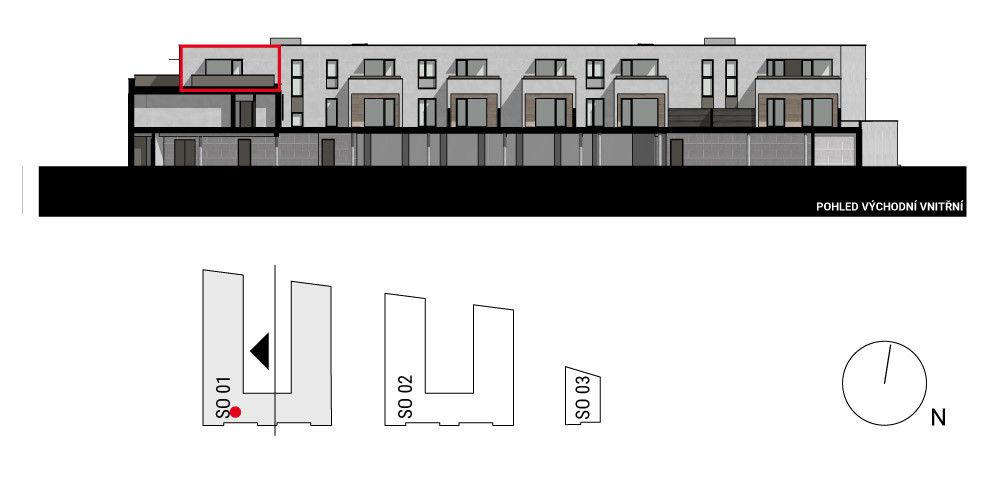 boční pohled na budovu