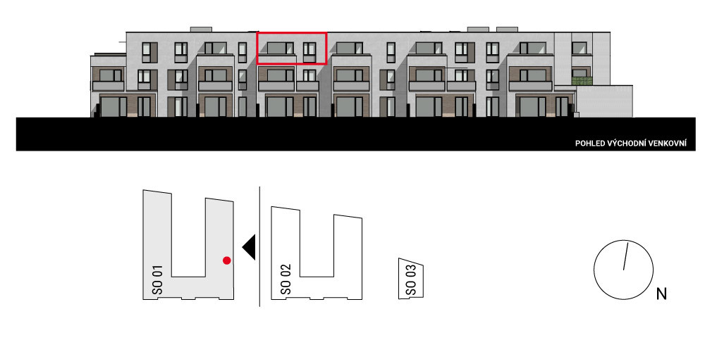 boční pohled na budovu