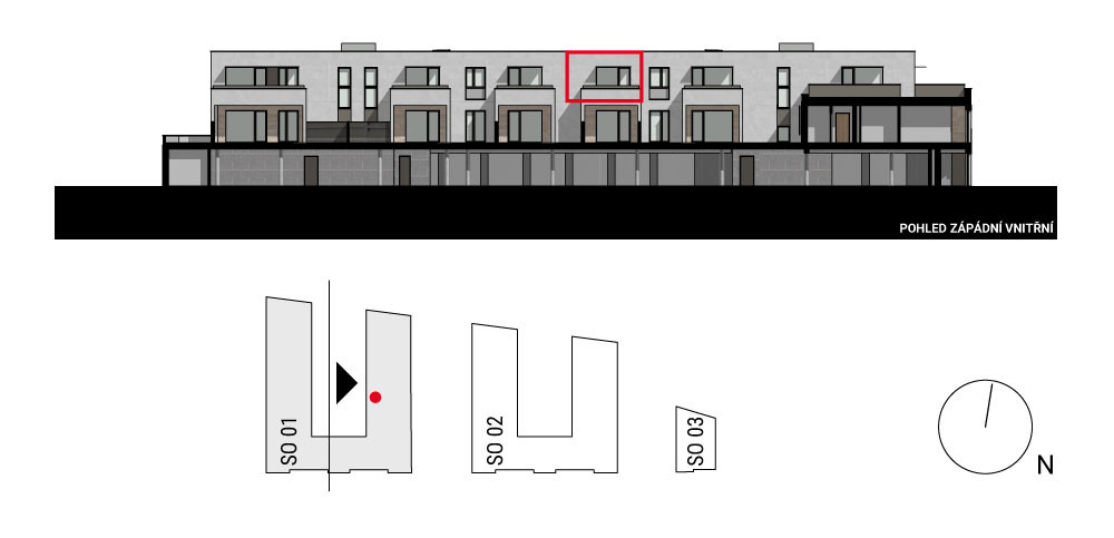 boční pohled na budovu