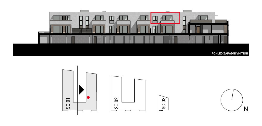 boční pohled na budovu