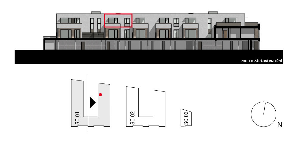 boční pohled na budovu