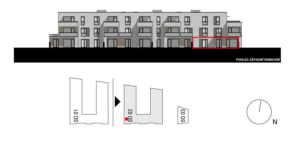 boční pohled na budovu