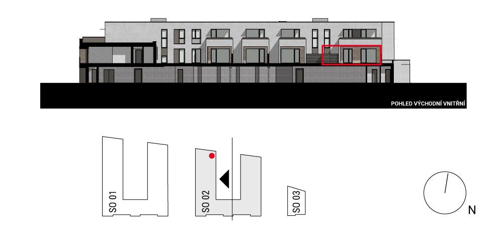 boční pohled na budovu