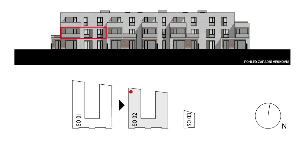 boční pohled na budovu