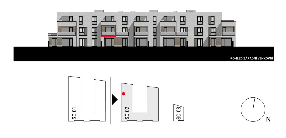 boční pohled na budovu