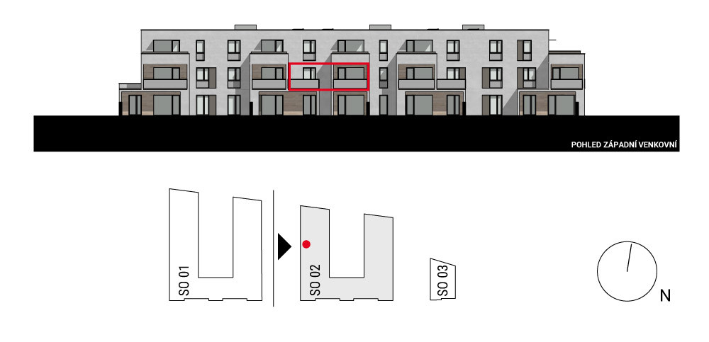 boční pohled na budovu