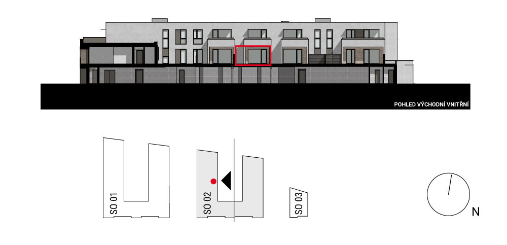boční pohled na budovu