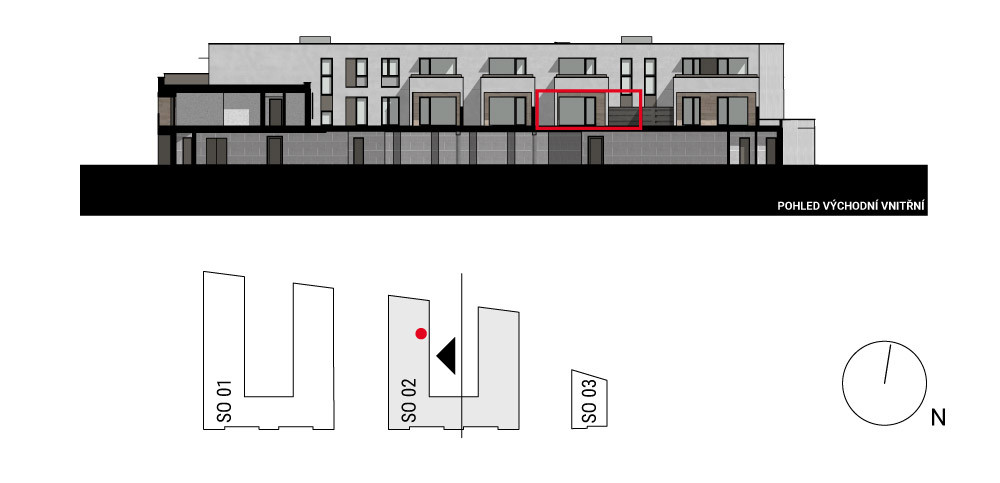 boční pohled na budovu
