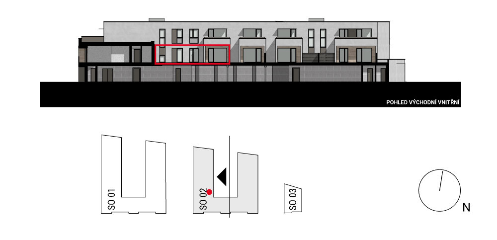 boční pohled na budovu
