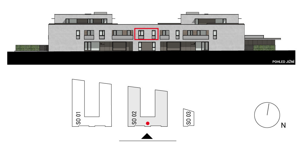 boční pohled na budovu