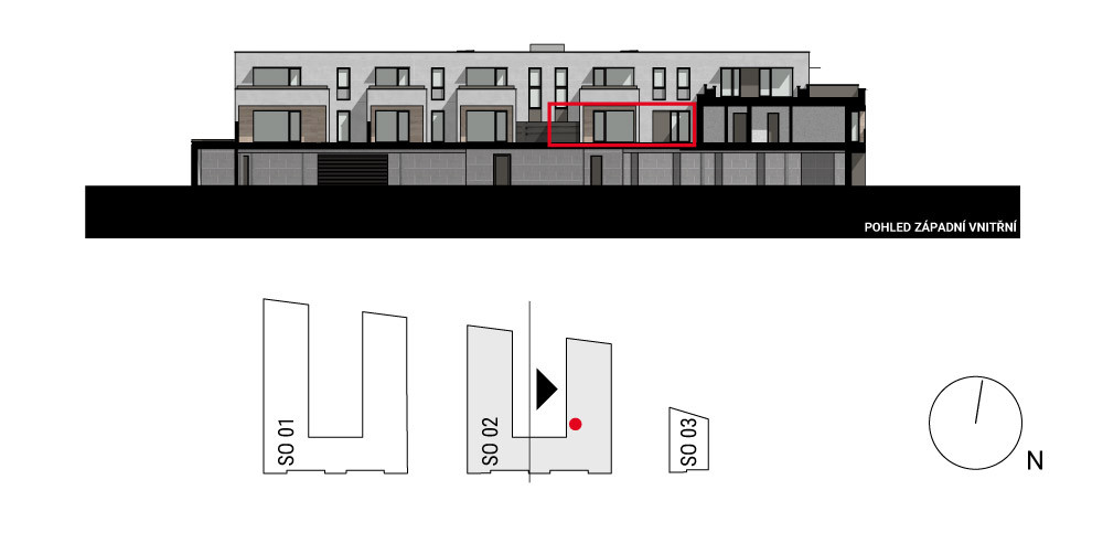 boční pohled na budovu