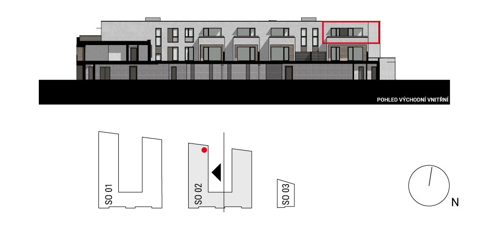 boční pohled na budovu