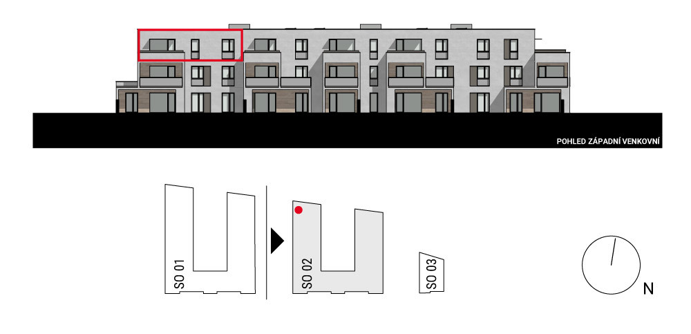 boční pohled na budovu