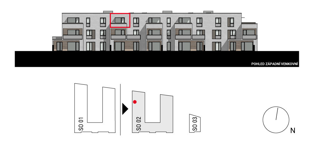 boční pohled na budovu