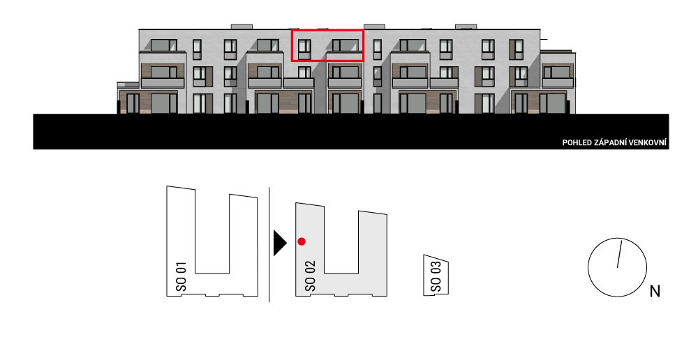 boční pohled na budovu