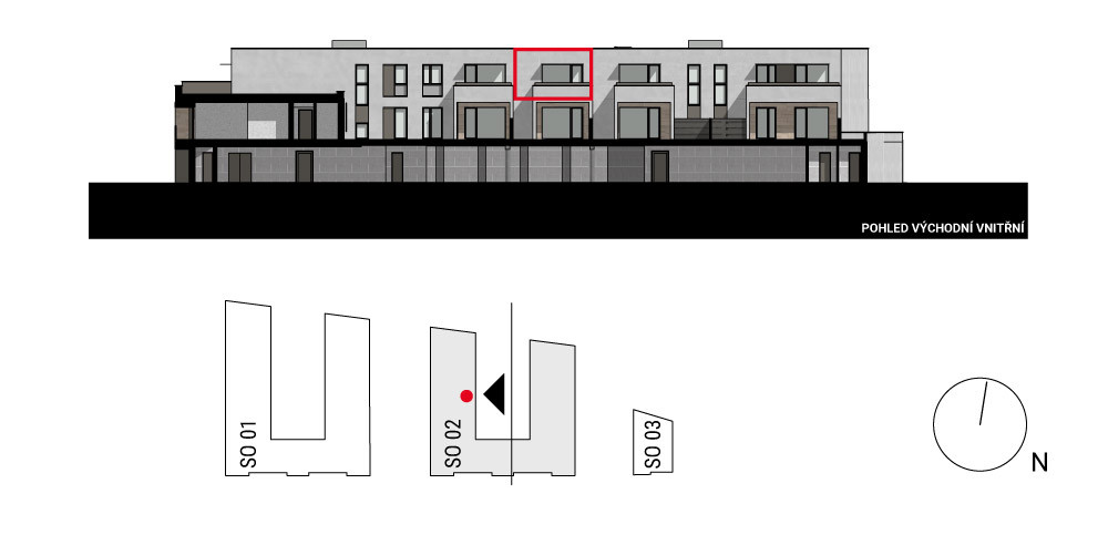 boční pohled na budovu