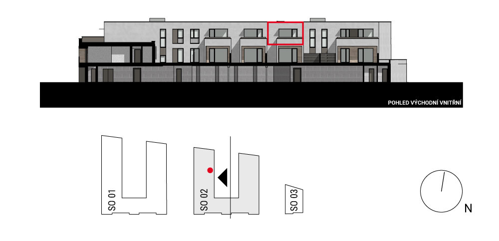 boční pohled na budovu