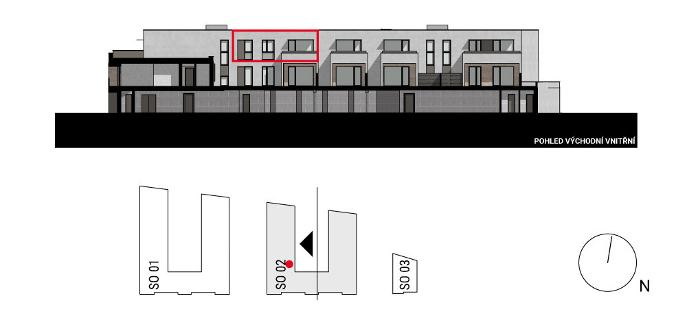 boční pohled na budovu