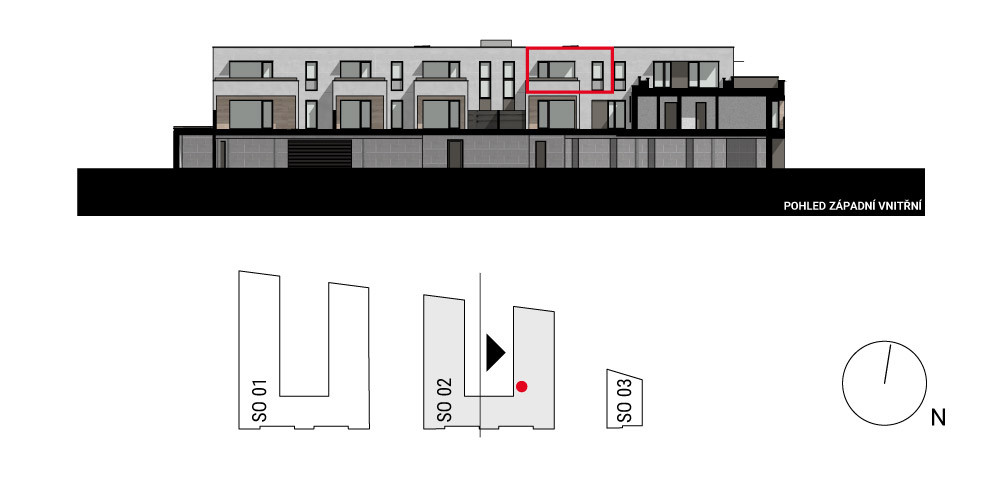 boční pohled na budovu