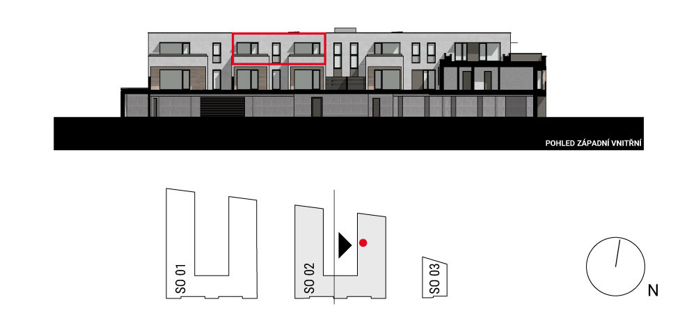 boční pohled na budovu