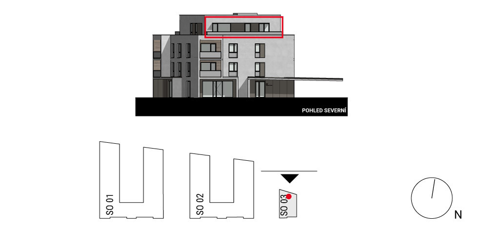 boční pohled na budovu
